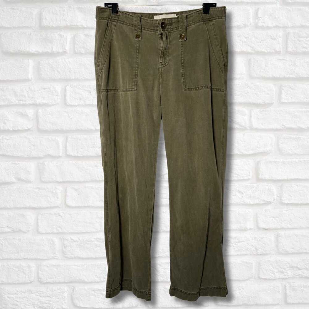 Sonoma Elastic Waist Utility Pant w/button and zip front (size 8)